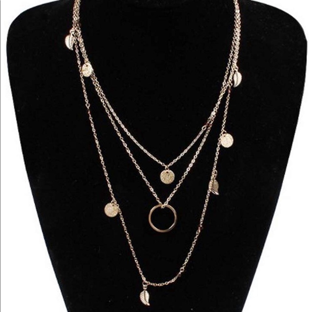 Boho necklace multi layers N5